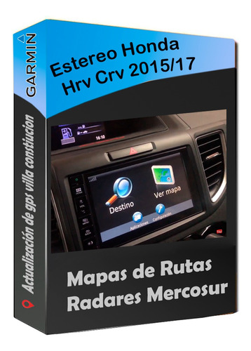 Actualización Gps Estereo Honda Hrv Crv 20 Garmin