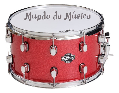 Caixa 14x8 Spanking - 10 Afinações - Aro 2mm Red C/ Abafador