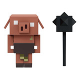 Minecraft Figura De Acción Fidget Enano Piglin Con Maza
