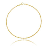 Pulseira Corda Feminina Ouro 18k 