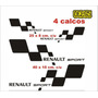 Calcomanias Para Carro Renault Sport Logo X4uni