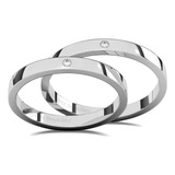 Anillos Argollas De Matrimonio O Promesas Parejas Plata .925