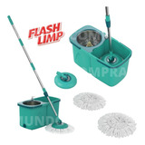 Esfregão Mágico Mop Pro Premium Inox 9l Mop7824 Flash Limp