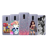 Capa Capinha Case Para Galaxy A6 Plus Temas + Pelicula Vidro