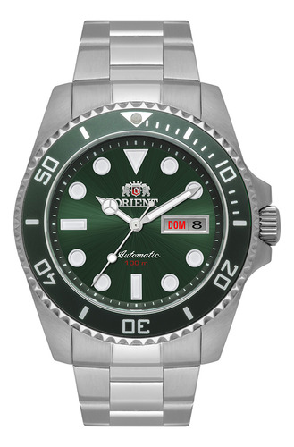 Relógio Orient Masculino Automático F49ss027 Verde Hulk