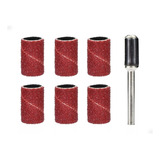 Set Kit X 6 Lija Para Minitorno Dremel Con Eje Ruhlmann