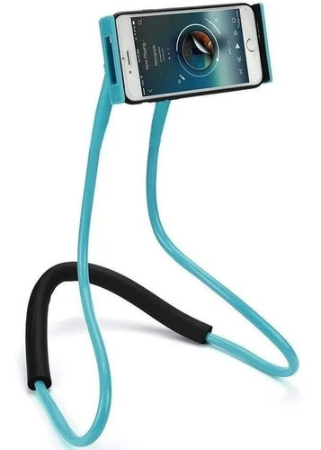 Suporte Celular Articulado Pescoço Phone Holder Suport Azul