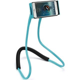 Suporte Celular Articulado Pescoço Phone Holder Suport Azul