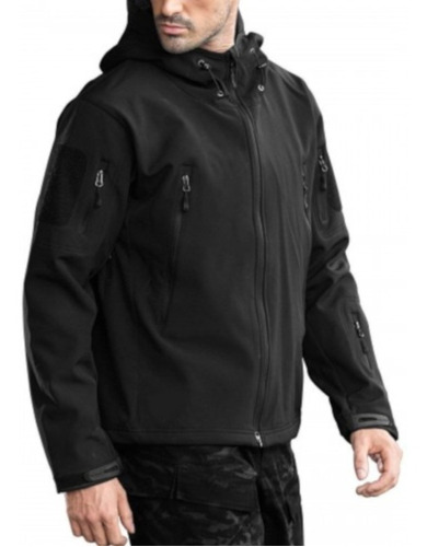 Chaqueta Softshell Negra Nacional