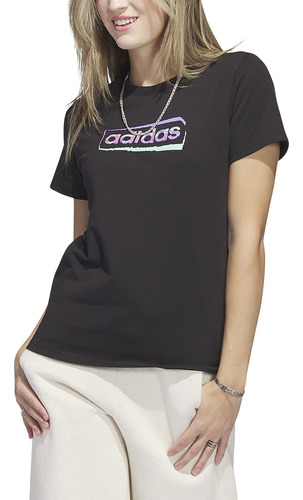 Remera adidas Moda Linear Stencil Mujer Ng Tienda Oficial