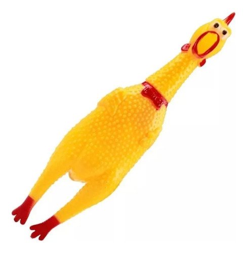 Juguete Sonoro Para Perro Pollo Chillon 30 Cm