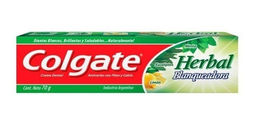 Crema Dental Colgate Herbal Blanqueadora 70 Grs