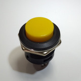 50 Peças | Chave Push Button Botão Start R13-507 Amarela