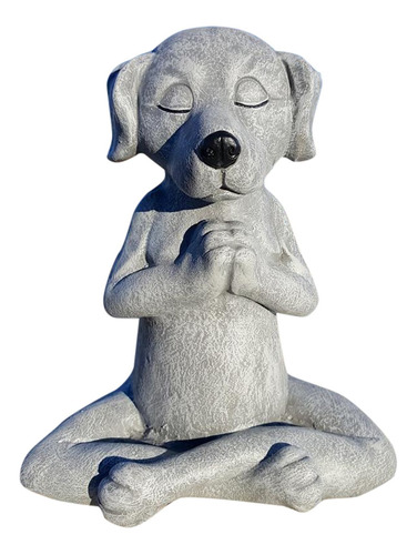 Cão Buda, Meditação Cão Estátua-yoga Cão Jardim Decoração