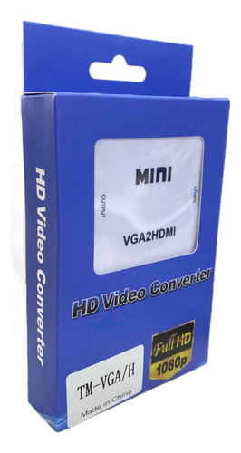 Caja Convertidora Tm De Hdmi A Vga Resolución 720p/1080p