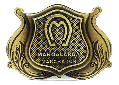 Fivela Country Mangalarga Marchador Troféu Rodeio Ouro Velho