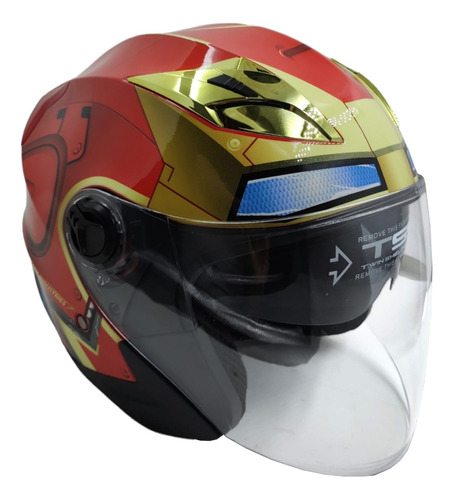 Casco Moto Certificado Super Heroes 3/4 Edge Original Marvel