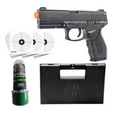 Pistola De Airsoft 24/7 Rossi 120 Esferas 10 Alvos E Case