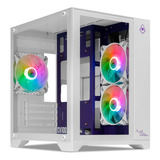 Gabinete Gamer Mancer Cv100 Purple Ed Argb Lat De Vidro C/3f