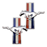 Insignias Metalicas Mustang Con 3m - Por Par - Tuningchrome