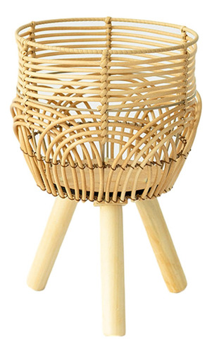 Cesta Para Con Soporte, Cesta De Mimbre, Cesta Pastoral S