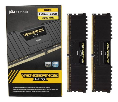 Memoria Ram Ddr4 Corsair Vengeance Gamer 2x16 32gb 3600 Mhz