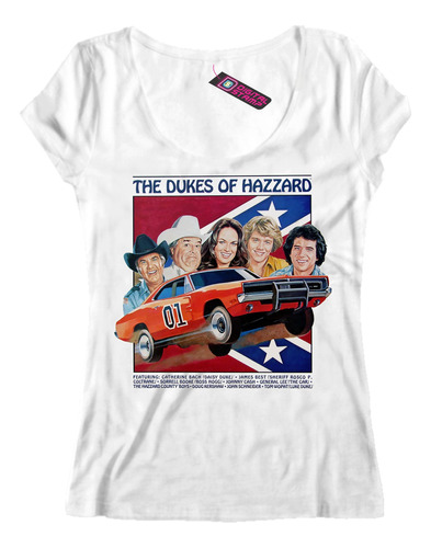 Remera Mujer General Lee Los The Dukes Of Hazzard De S29 Dtg