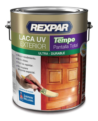 Laca Uv Exterior Tempo Rexpar Sherwin Williams 4 Litros