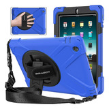 Funda Giratorio 360 Grados Correa Mano iPad 2, 3, 4/azul