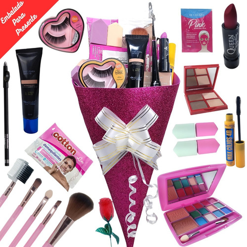 Kit Maquiagem Completo Profissional Cílios Qualidade  Buquê