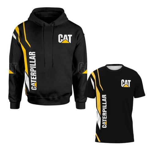 Kit Moletom + Camisa 3d Full Cat Carterpillar Lançamento