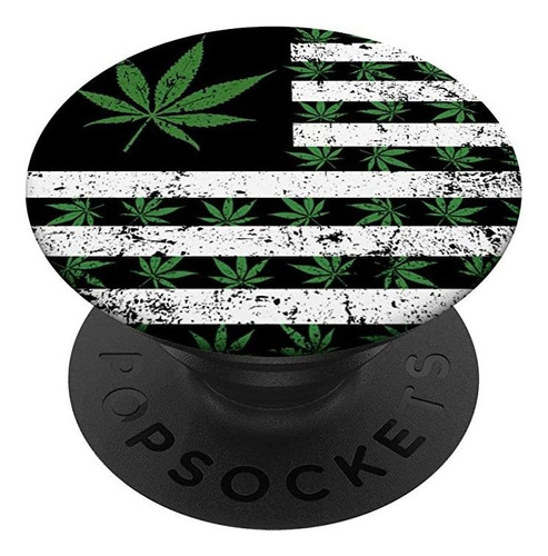 Usa Weed Flag Stoner Marijuana Cannabis Pot Gift Popsockets