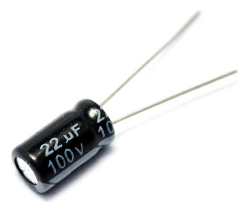 50x Capacitor Eletrolítico Radial 22uf X 100v - 105º Graus