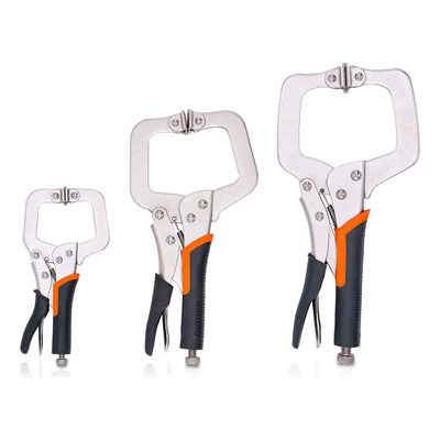 Pinzas Presión Tipo C Con Asa Juego De 17 23 27 Cm De 3 Pzs