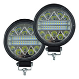 2 Farol Milha Super Led 102w 12v 24v Carro Caminhão Off Road