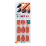 Kiss New York Impress Amendoada Unhas Autocolantes - Citrine