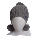 Gorro Fem De Estambre Con Pompones Para Invierno Variedad