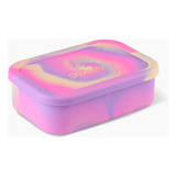 Footy Lunchera Plegable Con Tres Compartimento Batik Ts301 Color Fucsia Y Amarillo