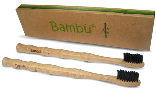 Cepillo De Dientes Bambu: Cerdas Infundidas De Carbón Con Ma