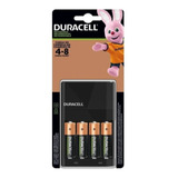 Pack Cargador + 4 Pilas Aa 2500mah Marca  Duracell