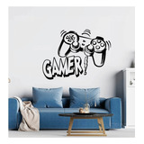 Vinilo Decorativo Sticker De Pared Gamer Control 115x90cm