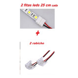 2 Fita Leds Neon 12v 50cm Carro Moto Vans Farol Freio Pisca 