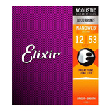 Elixir 11052 Nanoweb - Guitarra Acústica (bronce, 80/20)