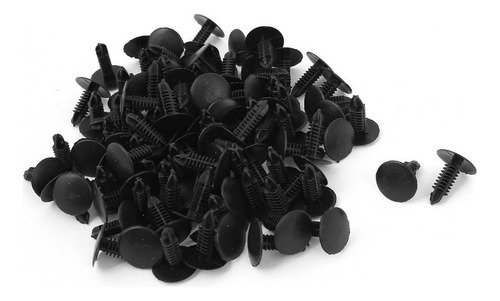 Grapas Automotrices Surtido Plástico Negro 4,7mm 100 Piezas