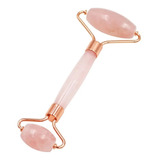 Rolo Massageador Facial Pedra Quartzo Rosa Jade Anti-rugas