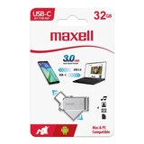 Pendrive Maxell 32gb Usb 3.0 Otg Conector Tipo C