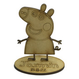 Souvenir Cumpleaños Peppa 8cm Alto Fibrofacil X 20 Unidades