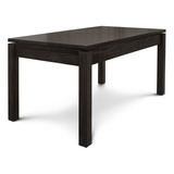 Mesa Euro Extensible De Madera 160x85 Hasta 270x85 Tapa Wengue