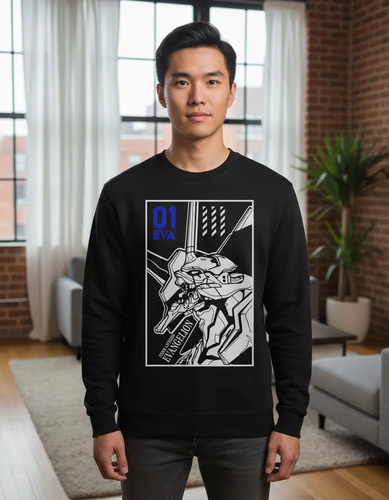 Sudadera Anime Evangelion Nerv Eva 01 Cr04