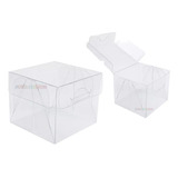 25 Caixas De Acetato Transparente 10x10x7 Cm Caixinhas Pet